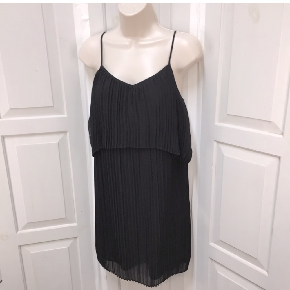BCBGeneration Black Pleated Dress - SIZE XS